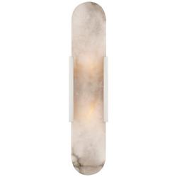2-Light 24W 20 in. Wall Sconce in Polished Nickel