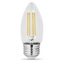 Feit Electric Soft White B10 LED Bulb Medium E-26 Base 2700 Kelvin Dimmable (2 Pack) 120V in Soft White 