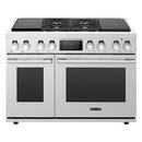 Signature Kitchen Suite Stainless Steel 47-7/8 in. Gas 6-Burner Sealed Slide-in Range 