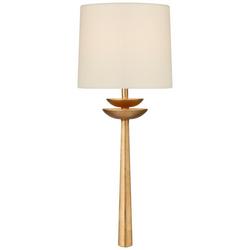 1-Light 60W 19 in. Wall Sconce in Gild