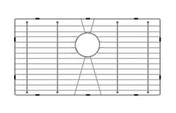 Bottom Basin Grid for MIRWORK1BZA and MIRWORK1BZ Sinks in Chrome Plated Stainless Steel