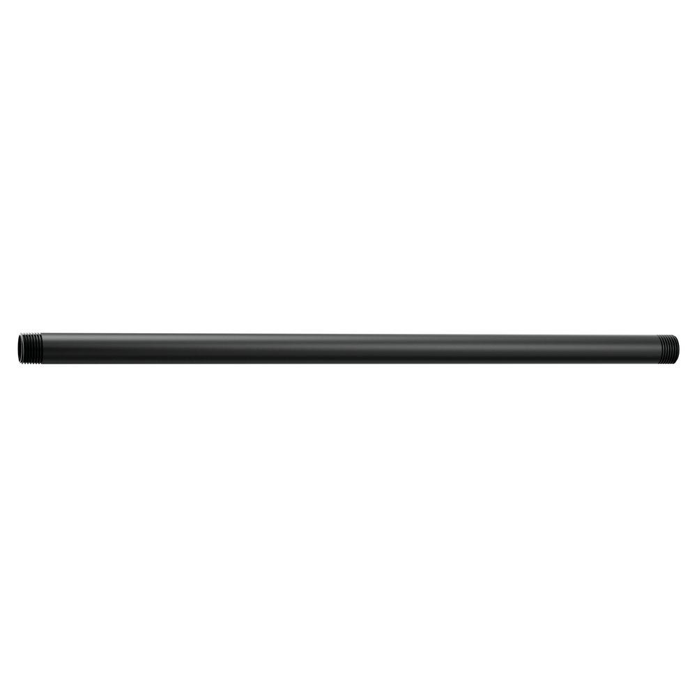 Moen Matte Black 18 in. Straight Shower Arm 