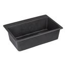 Signature Hardware Black 33 x 22 in. No Hole Composite Single Bowl Dual Mount Kitchen Sink 