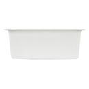Signature Hardware White 25 x 22 in. No Hole Granite Composite Single Bowl Dual Mount Kitchen Sink 