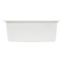 Signature Hardware White 25 x 22 in. No Hole Granite Composite Single Bowl Dual Mount Kitchen Sink 