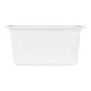 Signature Hardware White 16-5/8 x 16-5/8 in. No Hole Dual Mount Composite Bar Sink 