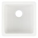 Signature Hardware White 16-5/8 x 16-5/8 in. No Hole Dual Mount Composite Bar Sink 