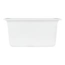 Signature Hardware White 16-5/8 x 16-5/8 in. No Hole Dual Mount Composite Bar Sink 