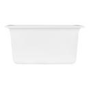 Signature Hardware White 16-5/8 x 16-5/8 in. No Hole Dual Mount Composite Bar Sink 