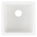 Signature Hardware White 16-5/8 x 16-5/8 in. No Hole Dual Mount Composite Bar Sink 