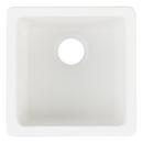 Signature Hardware White 16-5/8 x 16-5/8 in. No Hole Dual Mount Composite Bar Sink 