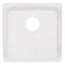 Signature Hardware White 16-5/8 x 16-5/8 in. No Hole Dual Mount Composite Bar Sink 