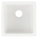 Signature Hardware White 16-5/8 x 16-5/8 in. No Hole Dual Mount Composite Bar Sink 