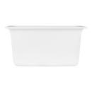 Signature Hardware White 16-5/8 x 16-5/8 in. No Hole Dual Mount Composite Bar Sink 