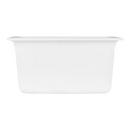 Signature Hardware White 16-5/8 x 16-5/8 in. No Hole Dual Mount Composite Bar Sink 