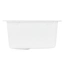 Signature Hardware White 16-5/8 x 16-5/8 in. No Hole Dual Mount Composite Bar Sink 