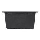 Signature Hardware Black 16-5/8 x 16-5/8 in. No Hole Dual Mount Composite Bar Sink 