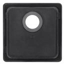 Signature Hardware Black 16-5/8 x 16-5/8 in. No Hole Dual Mount Composite Bar Sink 