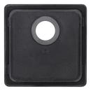 Signature Hardware Black 16-5/8 x 16-5/8 in. No Hole Dual Mount Composite Bar Sink 