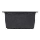 Signature Hardware Black 16-5/8 x 16-5/8 in. No Hole Dual Mount Composite Bar Sink 