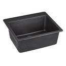 Signature Hardware Black 25 x 22 in. No Hole Granite Composite Single Bowl Dual Mount Kitchen Sink 