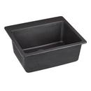 Signature Hardware Black 25 x 22 in. No Hole Granite Composite Single Bowl Dual Mount Kitchen Sink 
