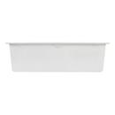 Signature Hardware White 33 x 22 in. No Hole Composite Single Bowl Dual Mount Kitchen Sink 