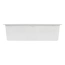 Signature Hardware White 33 x 22 in. No Hole Composite Single Bowl Dual Mount Kitchen Sink 