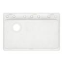 Signature Hardware White 33 x 22 in. No Hole Composite Single Bowl Dual Mount Kitchen Sink 