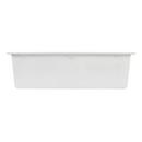 Signature Hardware White 33 x 22 in. No Hole Composite Single Bowl Dual Mount Kitchen Sink 