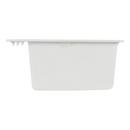 Signature Hardware White 33 x 22 in. No Hole Composite Single Bowl Dual Mount Kitchen Sink 