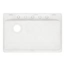 Signature Hardware White 33 x 22 in. No Hole Composite Single Bowl Dual Mount Kitchen Sink 