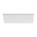Signature Hardware White 33 x 22 in. No Hole Composite Single Bowl Dual Mount Kitchen Sink 