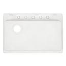 Signature Hardware White 33 x 22 in. No Hole Composite Single Bowl Dual Mount Kitchen Sink 