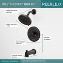 Peerless&reg; Oil Rubbed Bronze Single Handle Multi Bathtub & Shower Faucet Trim Only 
