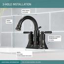 Peerless&reg; Oil Rubbed Bronze Two Handle Lever Deck Mount Service Faucet 