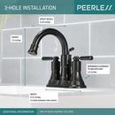 Peerless&reg; Oil Rubbed Bronze Two Handle Lever Deck Mount Service Faucet 