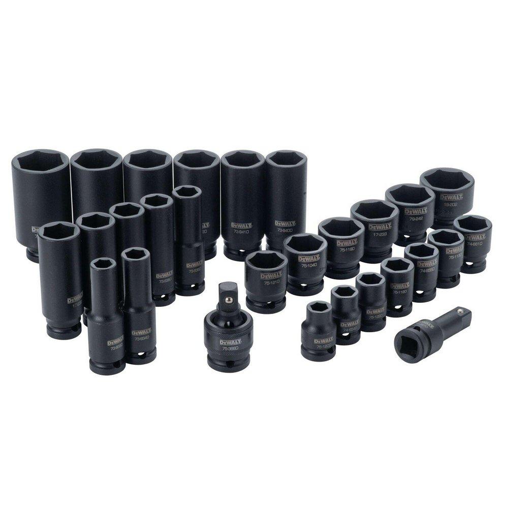 DEWALT Drive Impact Socket 28 Piece 6-point 