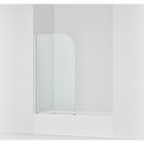 KOHLER Bright Polished Silver 57 x 31-1/2 in. Frameless Screen Shower Door 