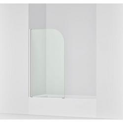 57 x 31-1/2 in. Frameless Screen Shower Door in Bright Polished Silver