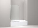 KOHLER Bright Polished Silver 57 x 31-1/2 in. Frameless Screen Shower Door 