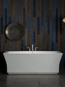 KOHLER White 72 x 36-1/16 in. Freestanding Bathtub Center Drain 