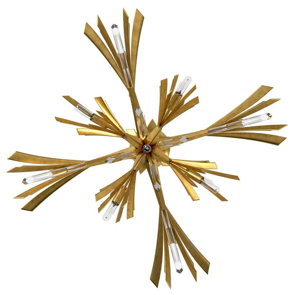 Fredrick Ramond Burnished Gold 60W 13-Light Chandelier 