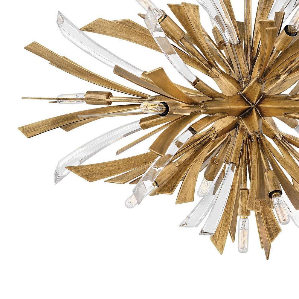 Fredrick Ramond Burnished Gold 60W 13-Light Chandelier 