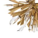 Fredrick Ramond Burnished Gold 60W 9-Light Semi-Flush Mount Ceiling Fixture 