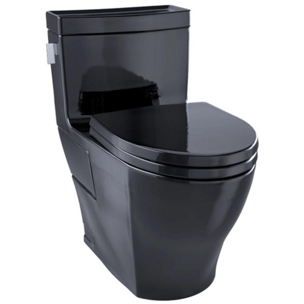 TOTO Ebony CCY 1.28 12 1PC EB TLT W/ SEAT EBON 