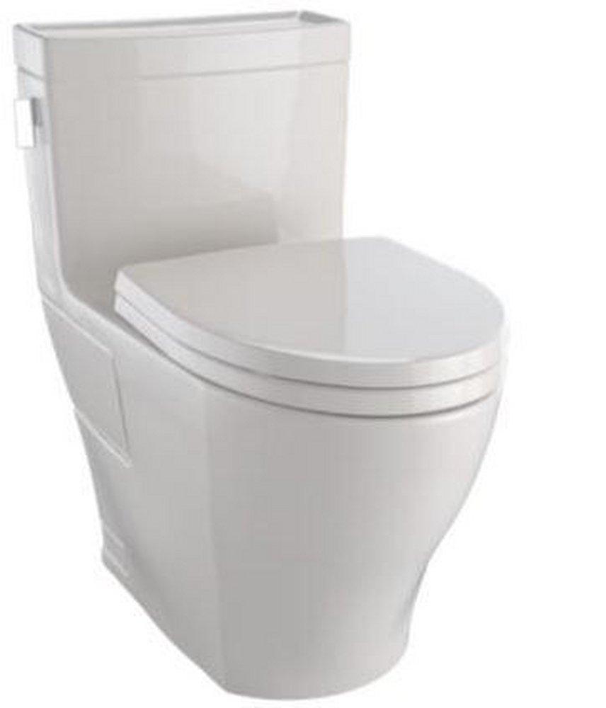 TOTO Sedona Beige 1.28 gpf Elongated One Piece Toilet with Left-Hand Trip Lever 
