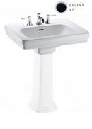 TOTO Ebony Pedestal Bathroom Sink 