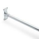 60 in. Brass Shower Curtain Rod in Polished Chrome
