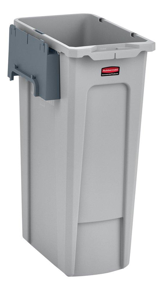 Rubbermaid Grey 34-1/4 x 21-1/2 x 12 in. Resin Recycling Station Starter Kit Container 